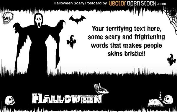 Halloween - Scary Postcard