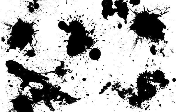 Grunge Paint Splatter Vectors- Free