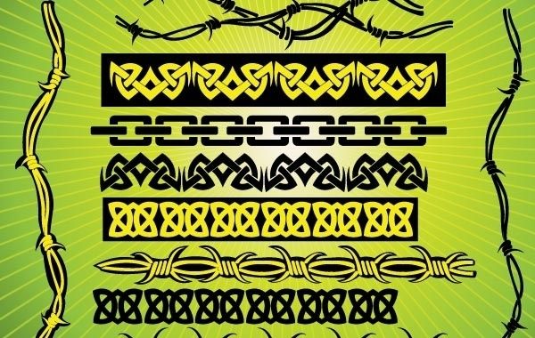 Barbed Wire Tribal Vectors