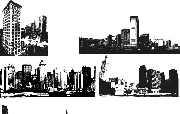 City Skyline Vector Images