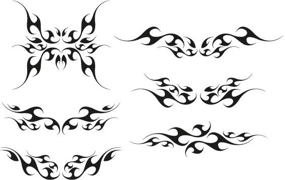 Vector tribal wings