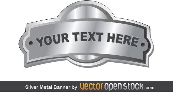 Silver Metal Banner