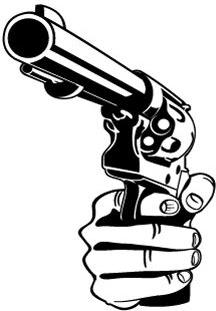 Hand With A Gun Vector