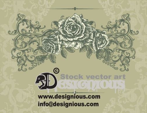 Free Floral Vintage Illustration 