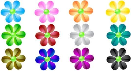 Glass flower vector