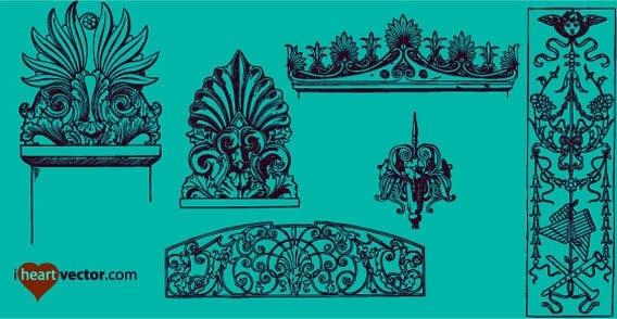 Free vector ornaments pack