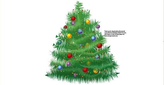 Xmas tree vector