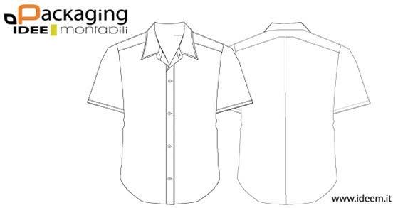 Shirt template vector