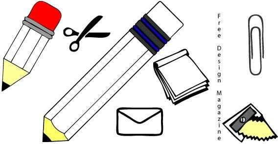 School objects vector