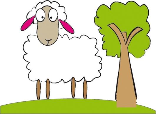 Simple Sheep Vector