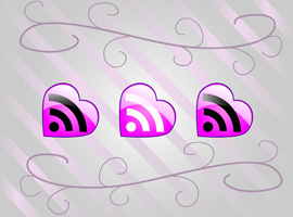  Pink Vector RSS Icons