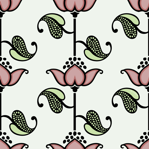 Flowers4elsie Seamless Pattern