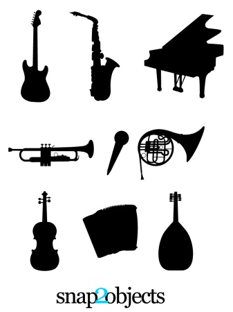 Musical Instruments Silhouettes