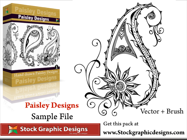 Vector Paisley Designs