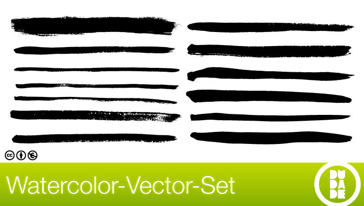 Free Watercolor-Vector-Set