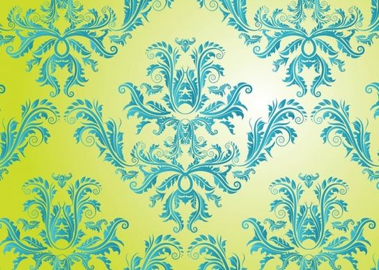 Free Damask Vector Pattern