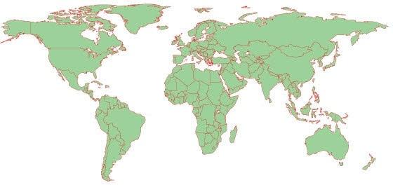 World map vector