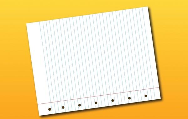 Notebook Page Vector