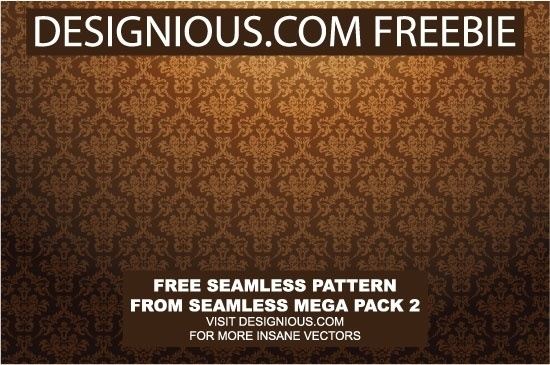 Free damask vector pattern