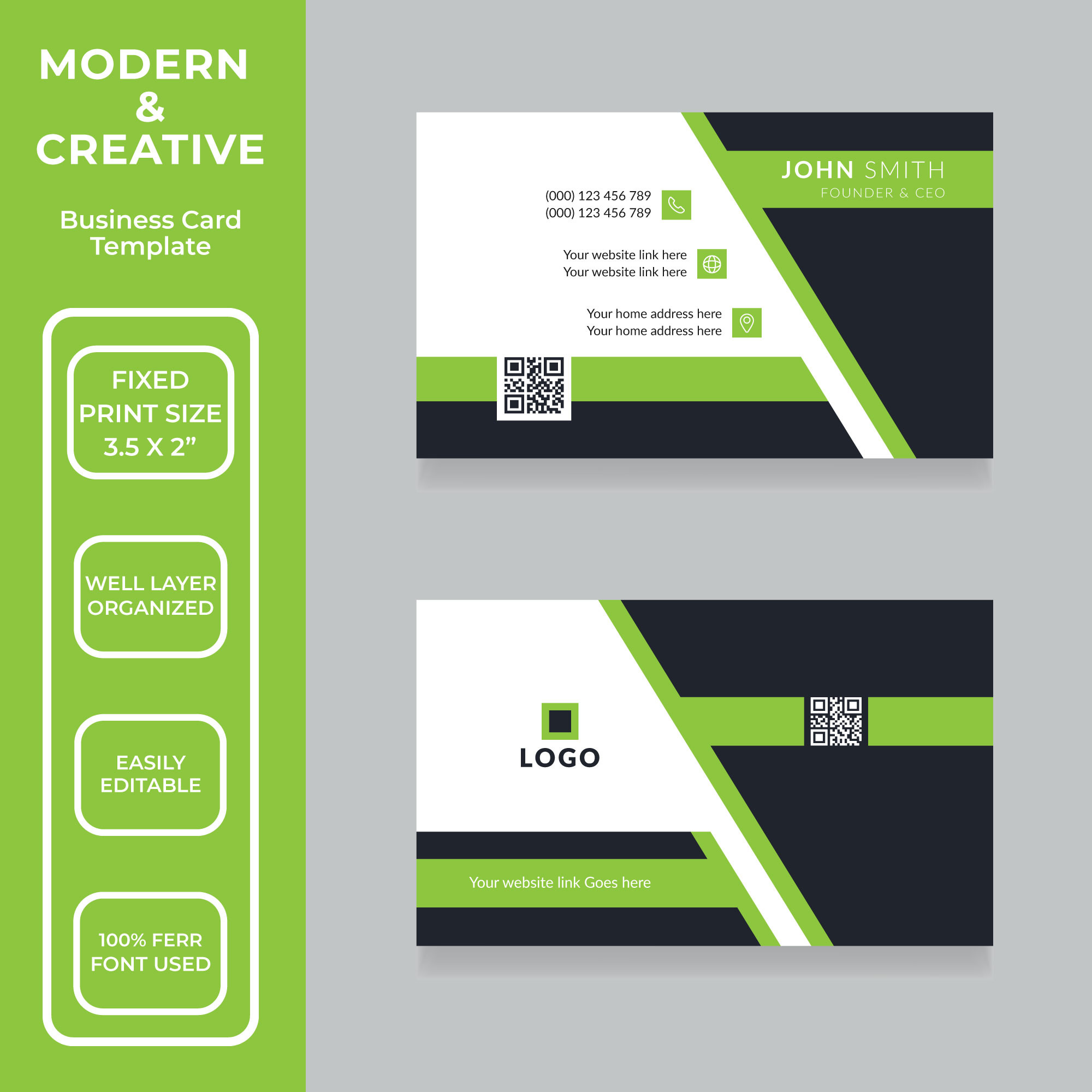 creative business card design template