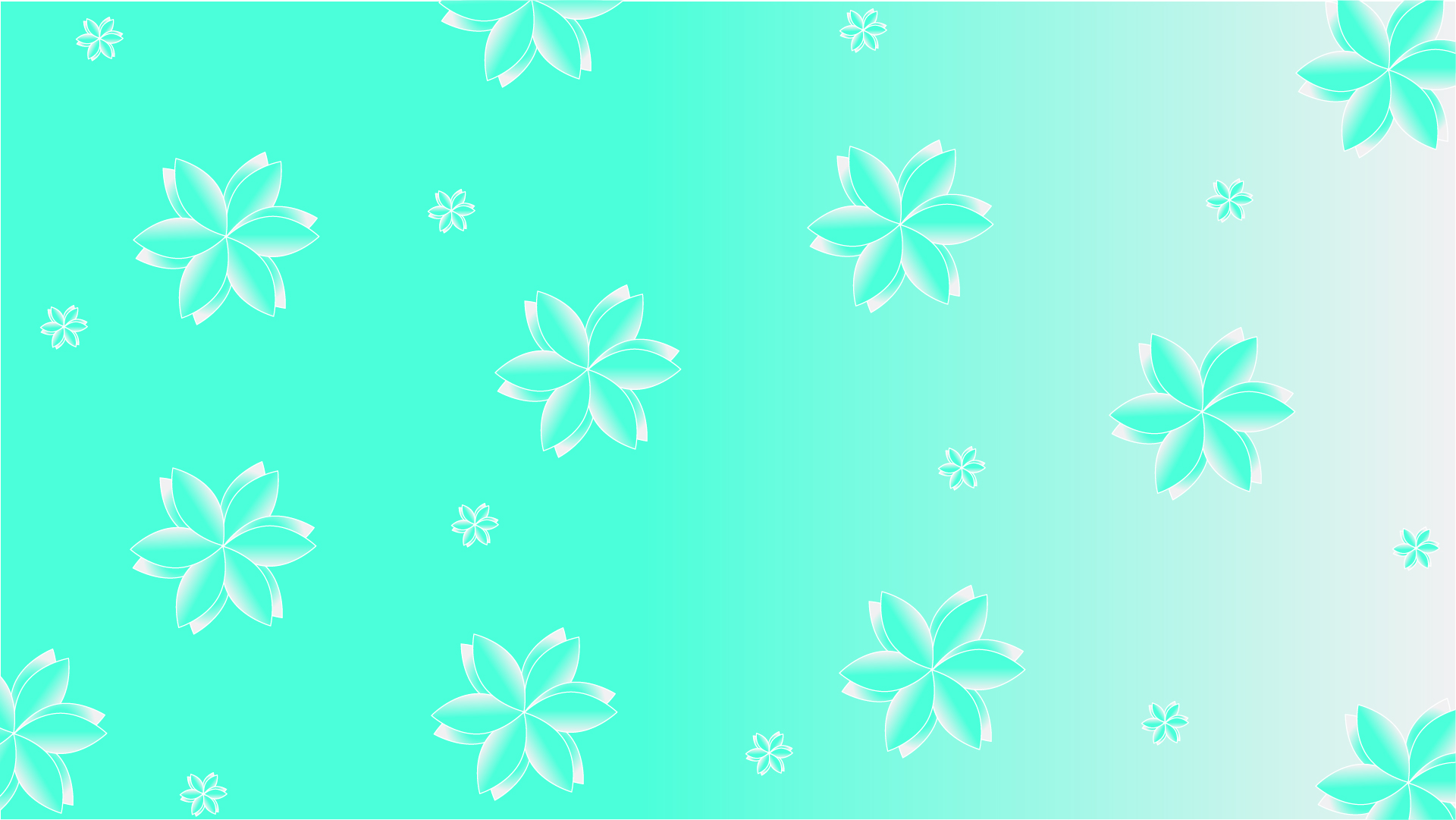 green vector floral background