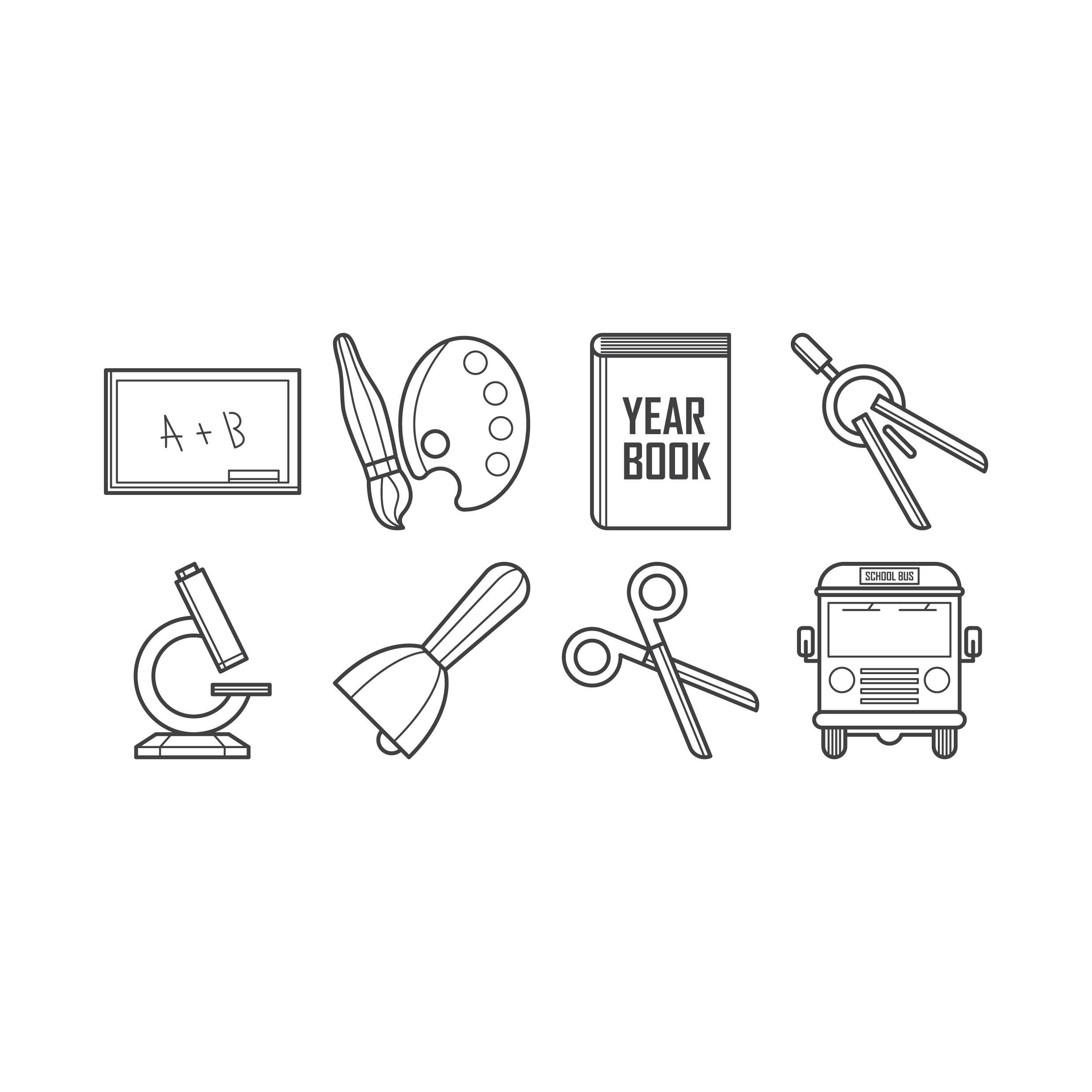 education icon set