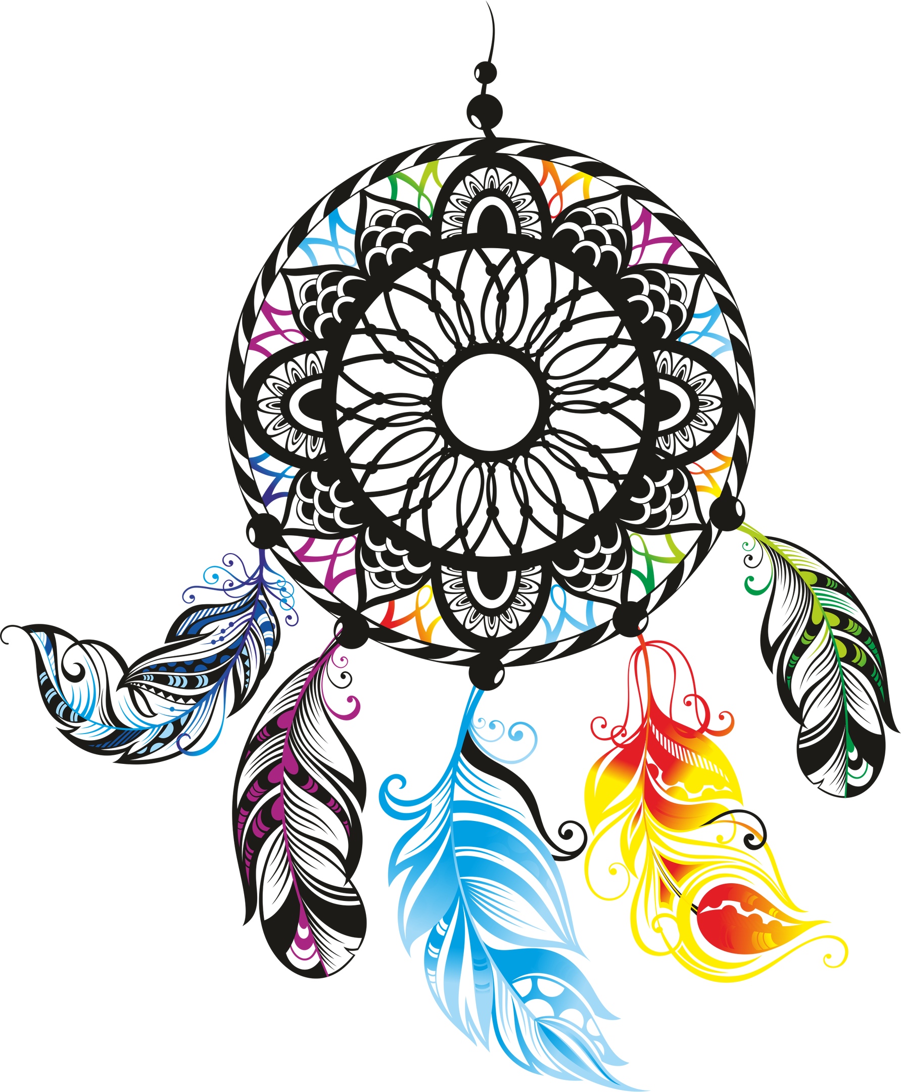 dreamcatcher color free cdr vectors art