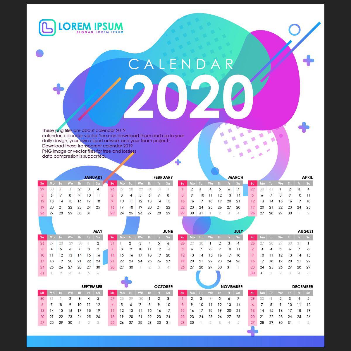 calendar 2020