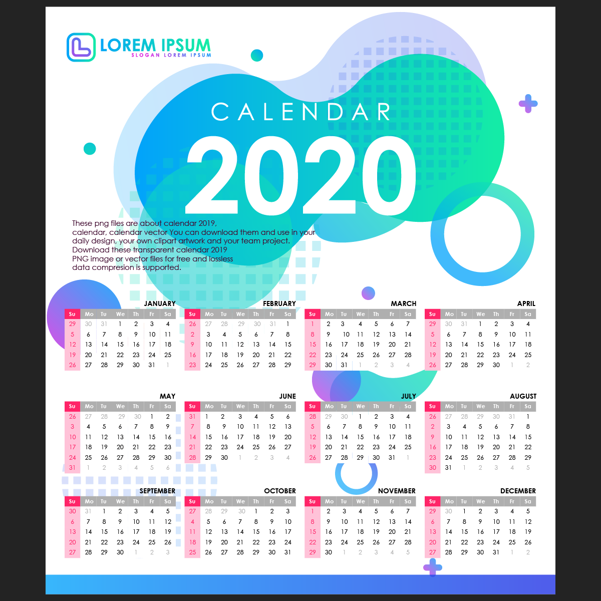 calendar 2020