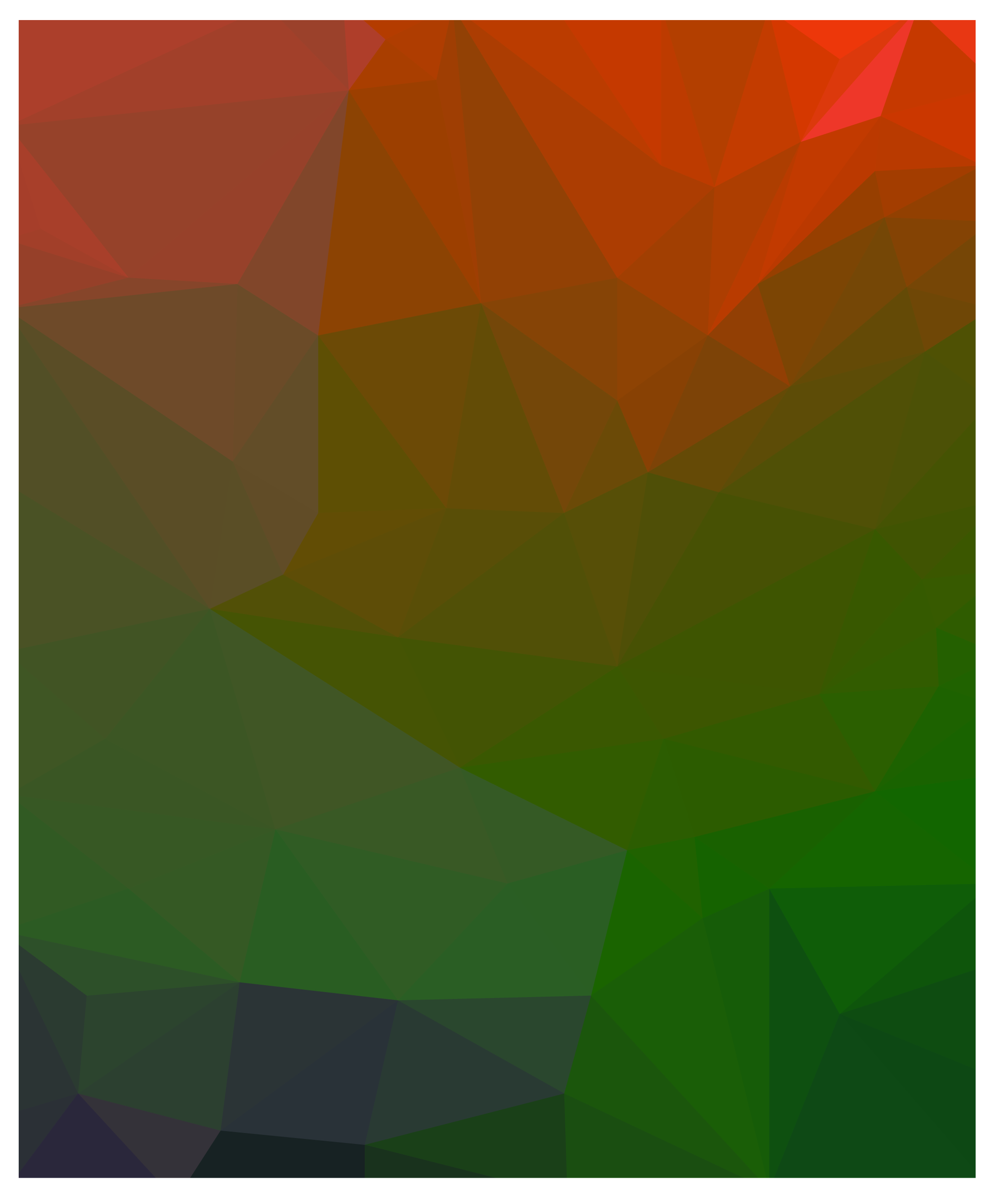 green orange low poly background