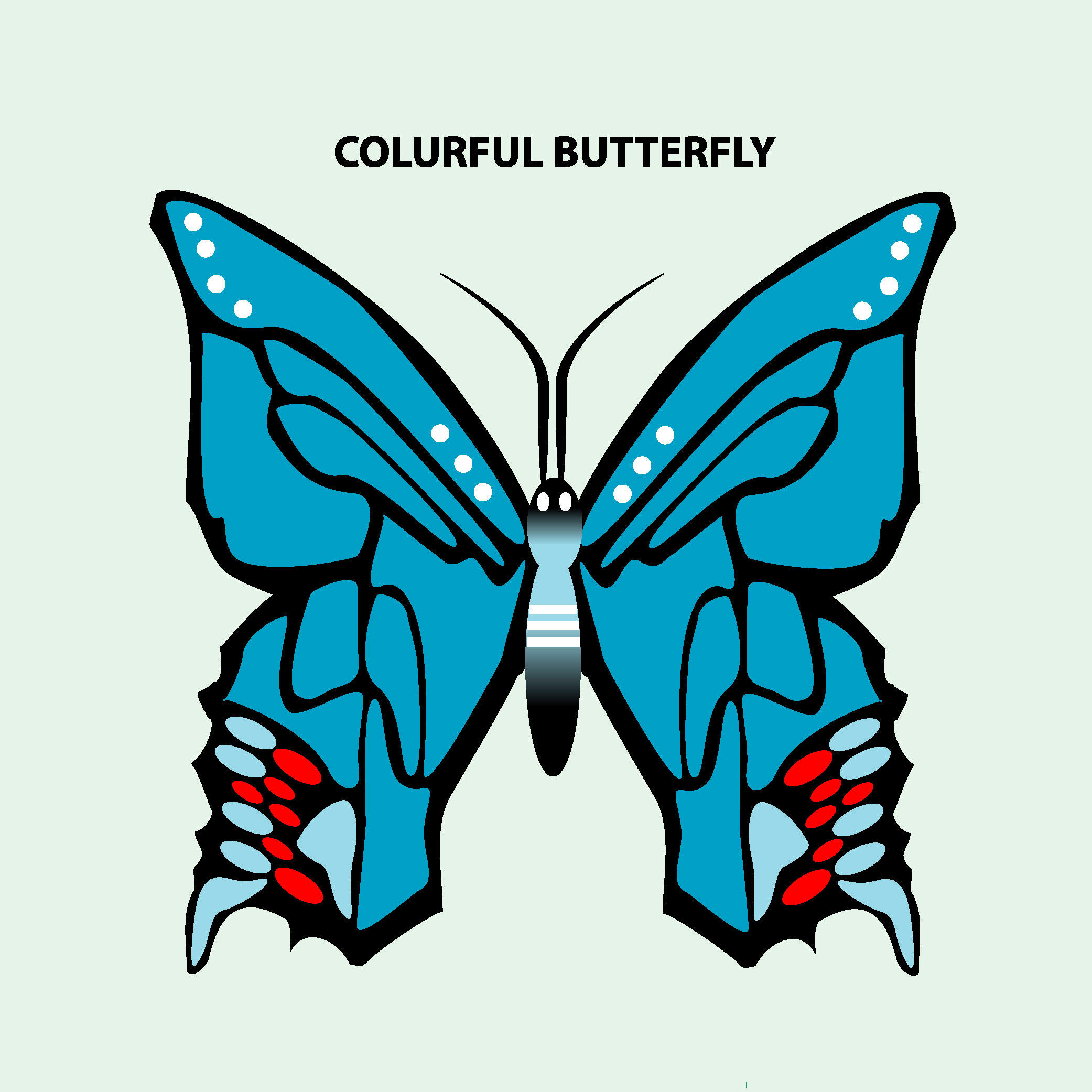 abastrac colurful butterfly