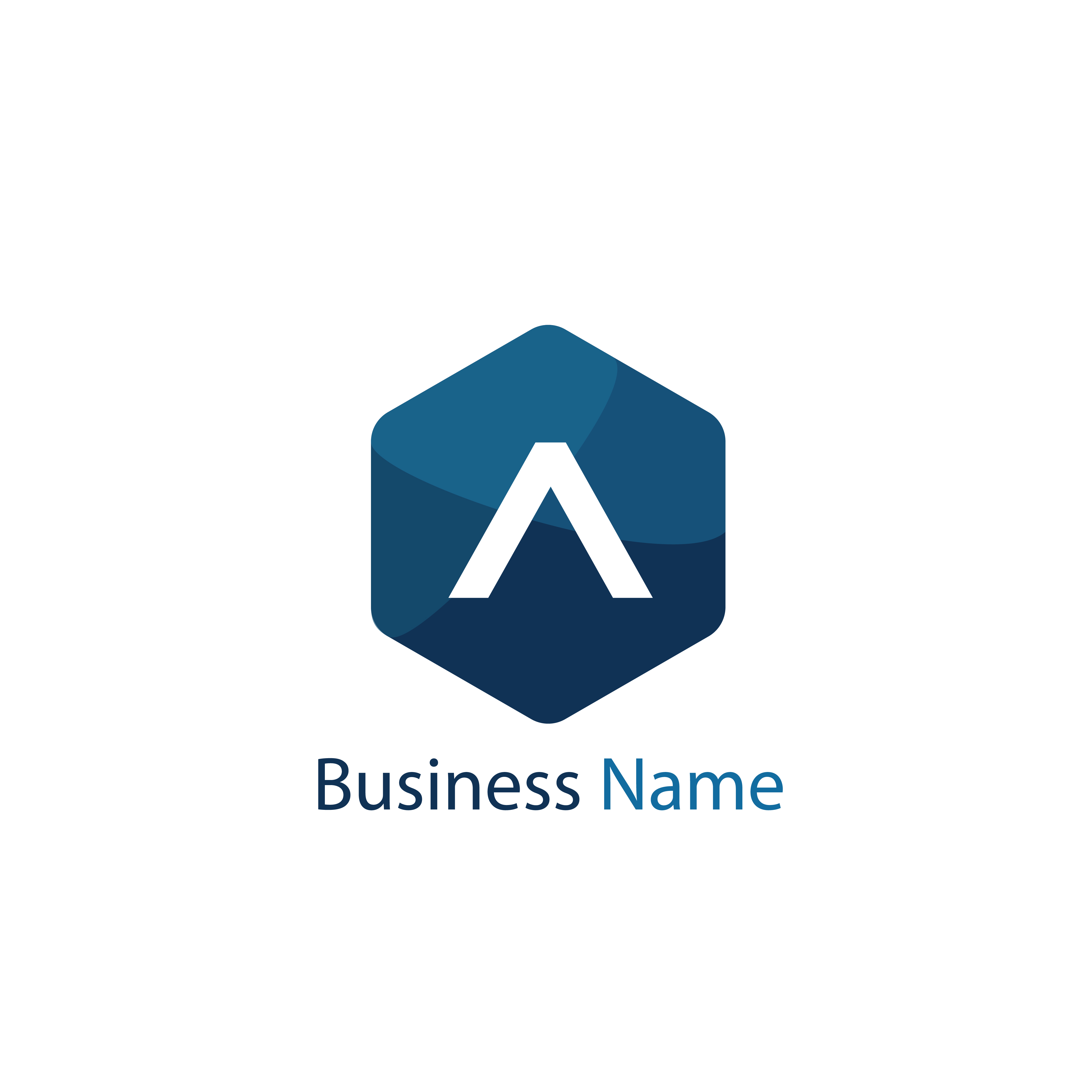 letter a logo template design