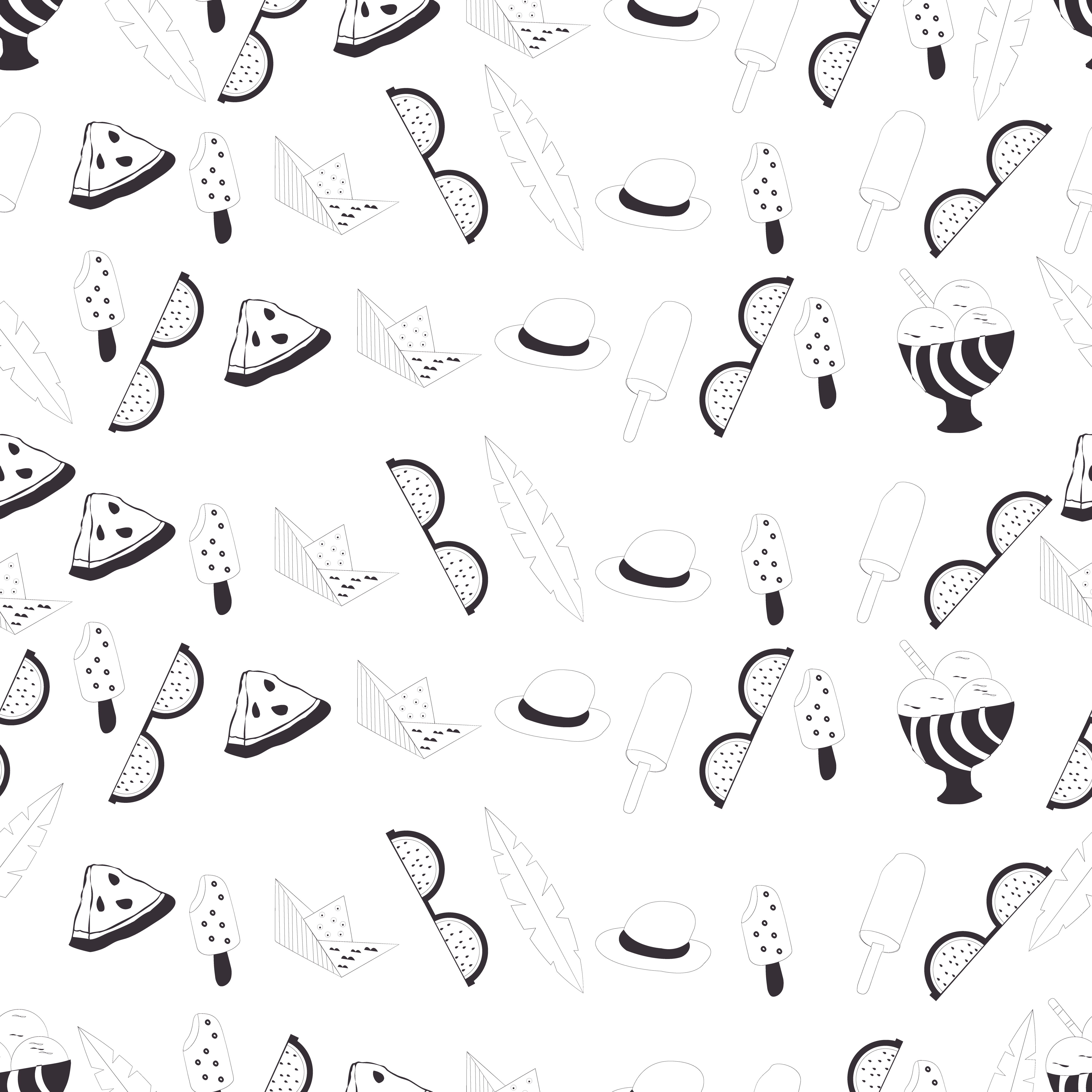 summer vector pattern