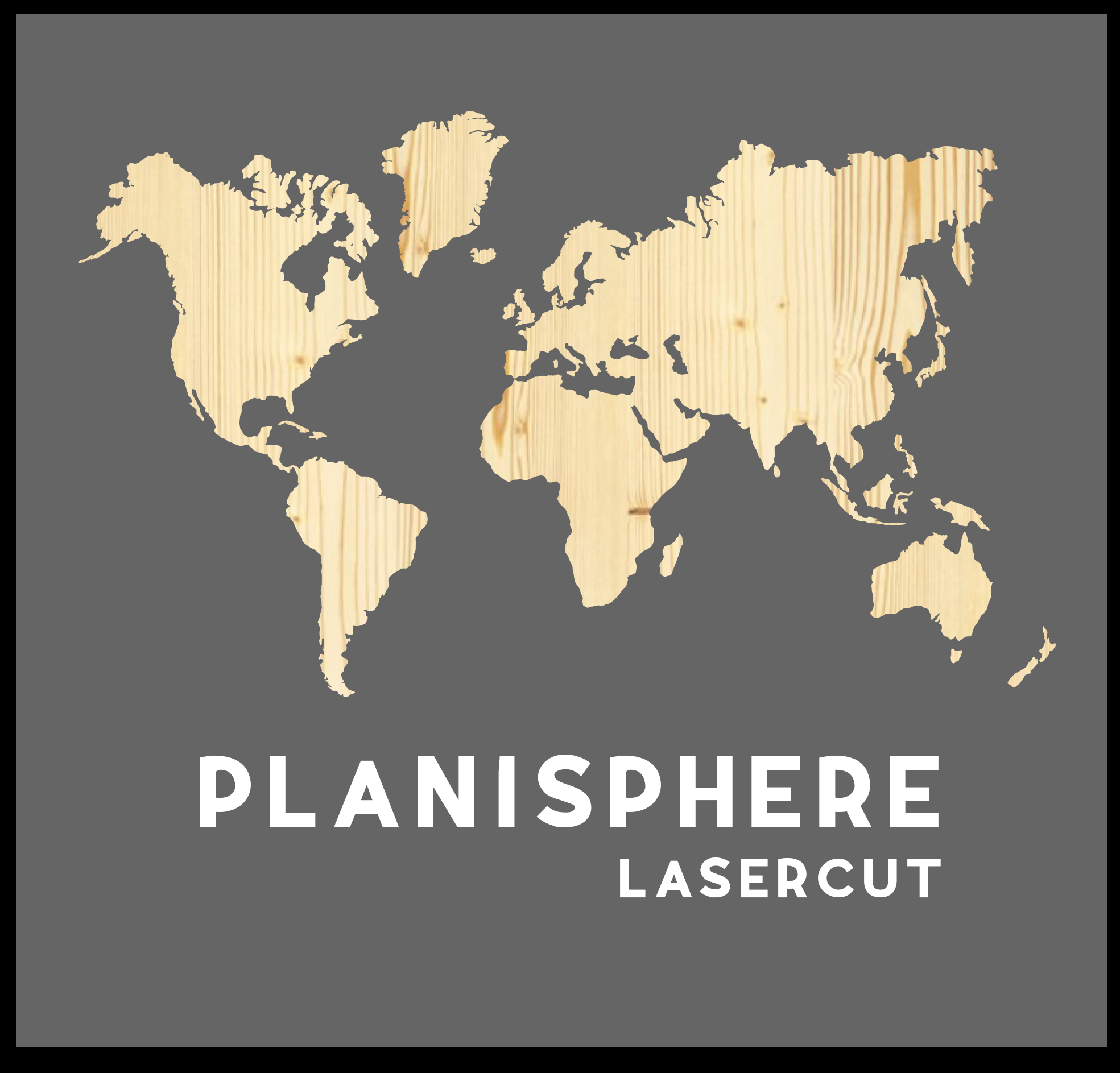 planisphere lasercut wood taglio laser