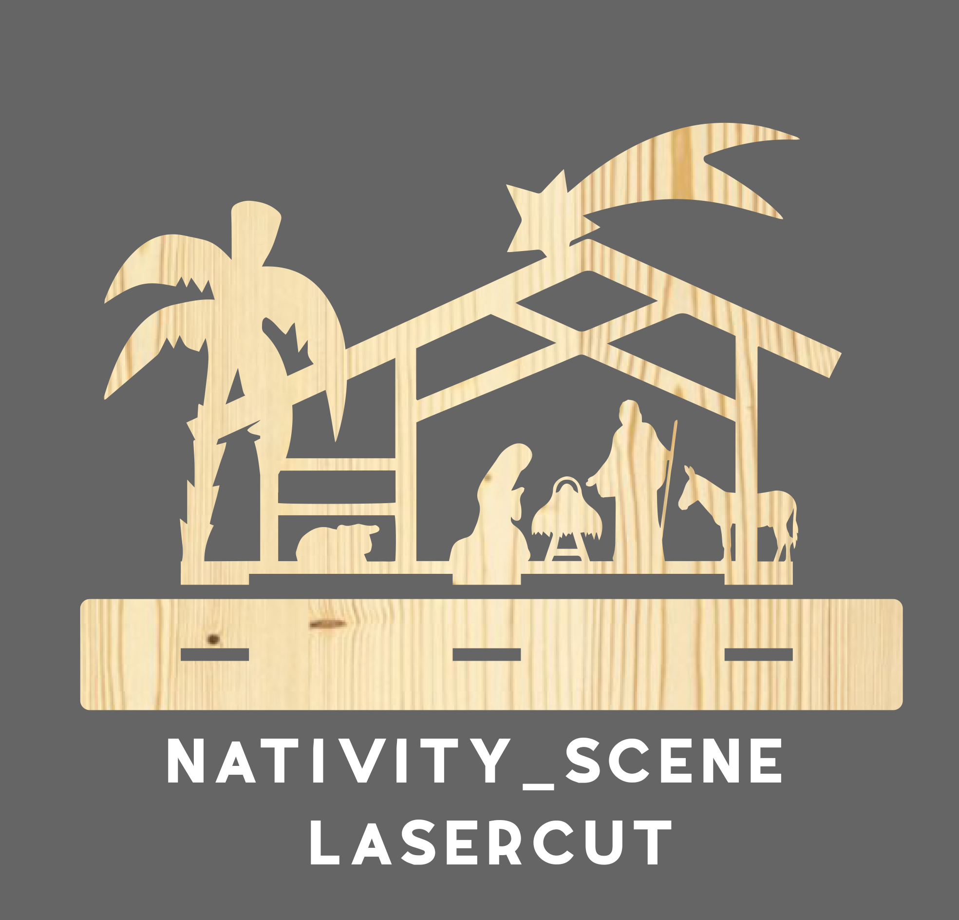 nativity scene presepe lasercut taglio laser