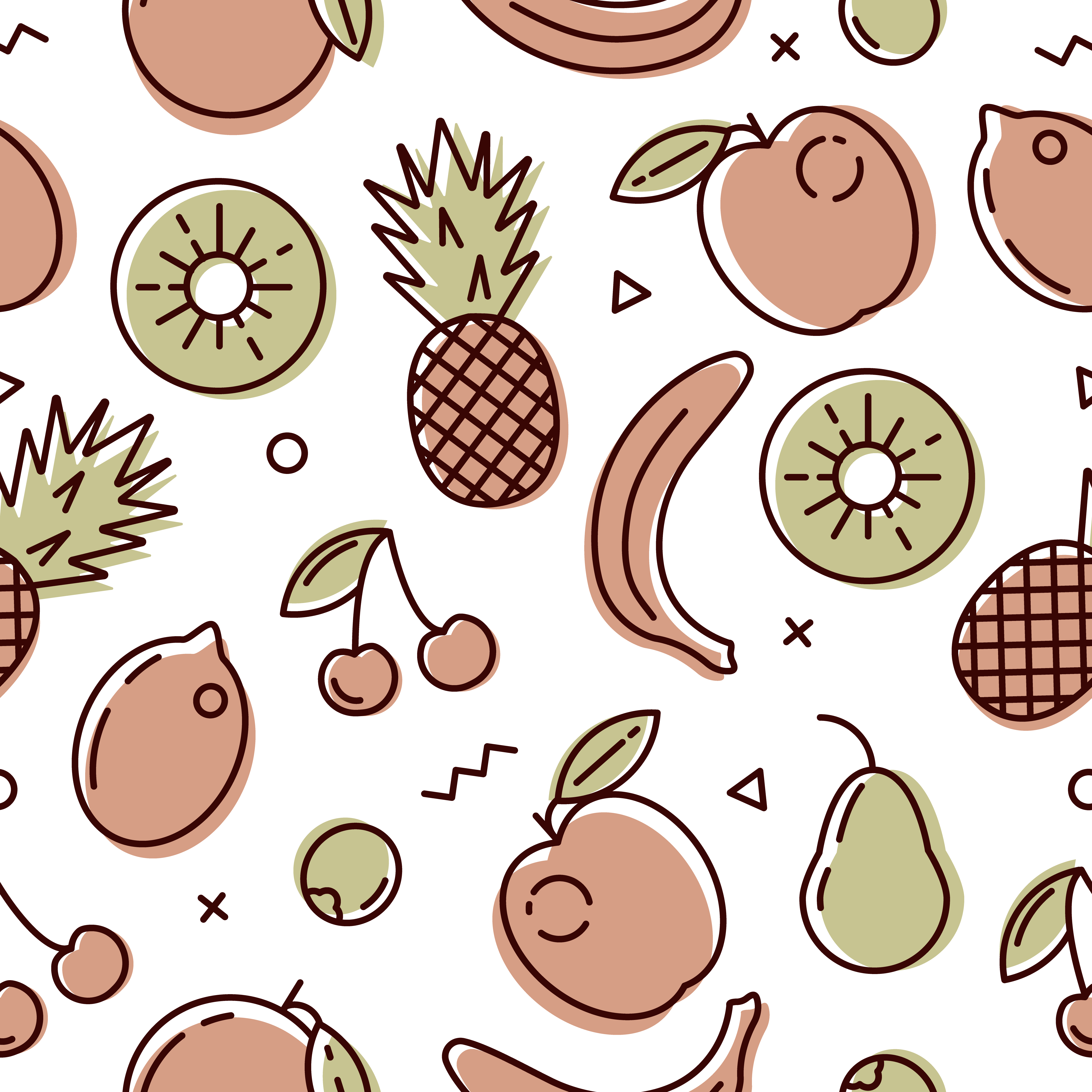 fruit pattern vector