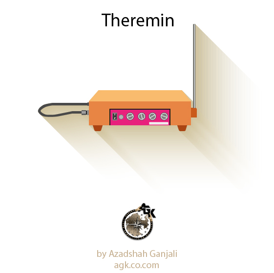 theremin music instrument vector