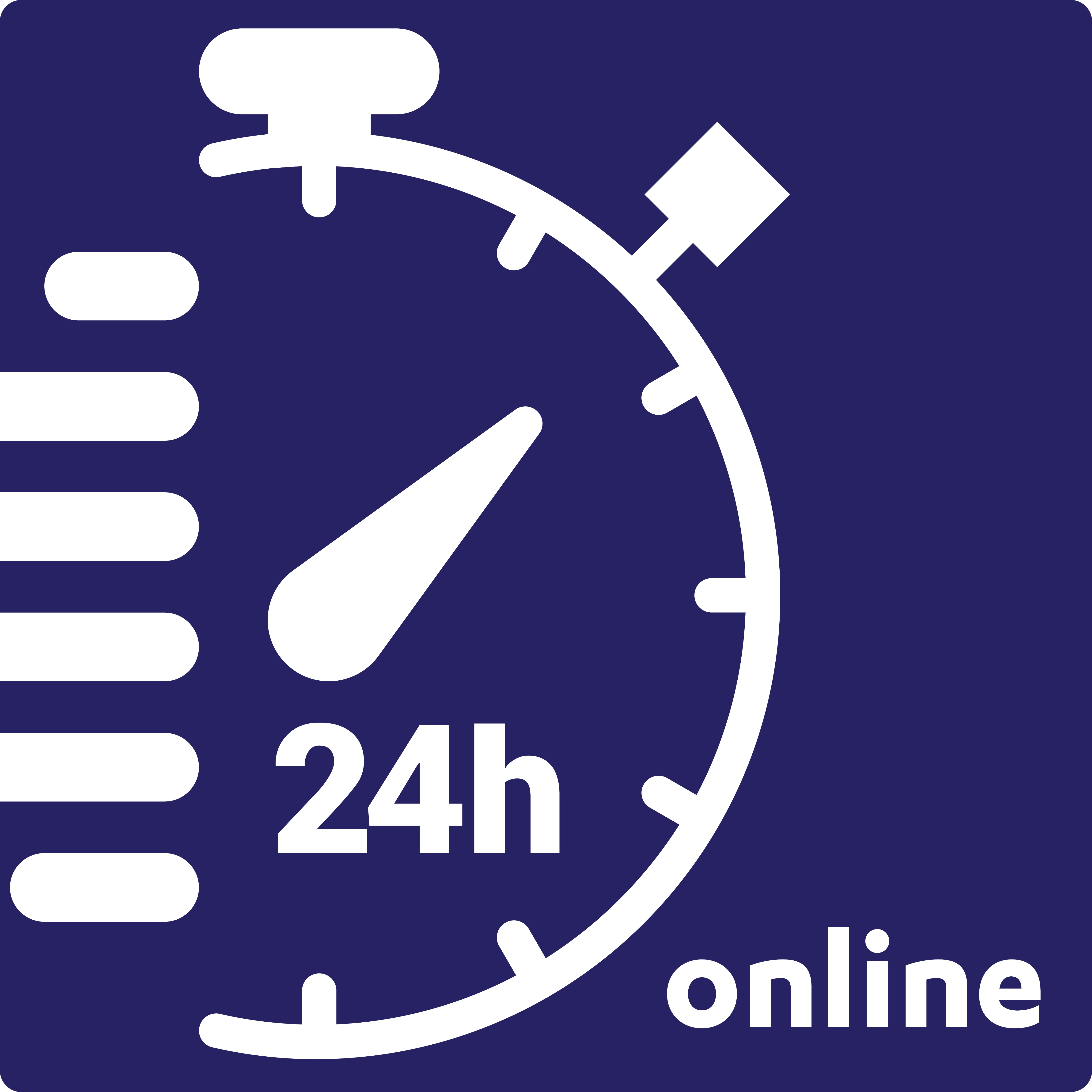 service and support for customers 24 hours a day and 7 days a week icon open around the vector clock