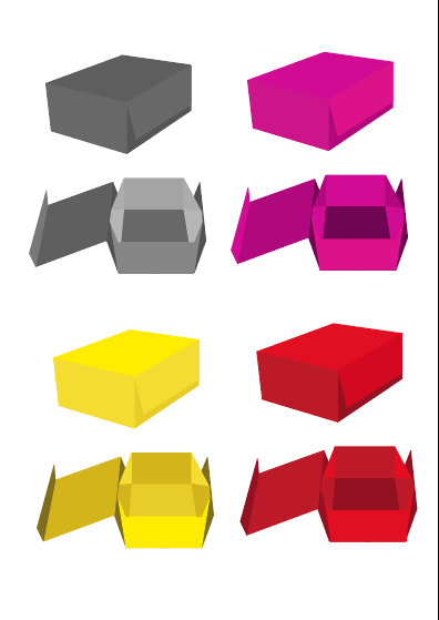 colorful box vector