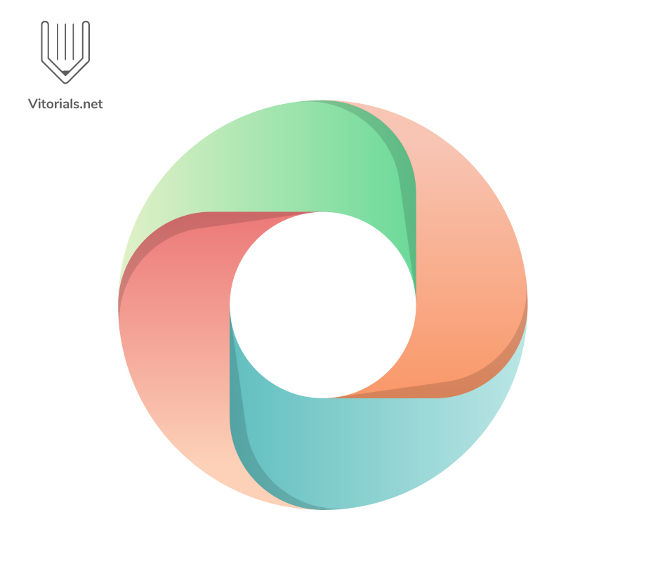 circular abstract colorful logo design