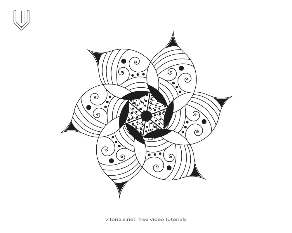 vector ornamental flower