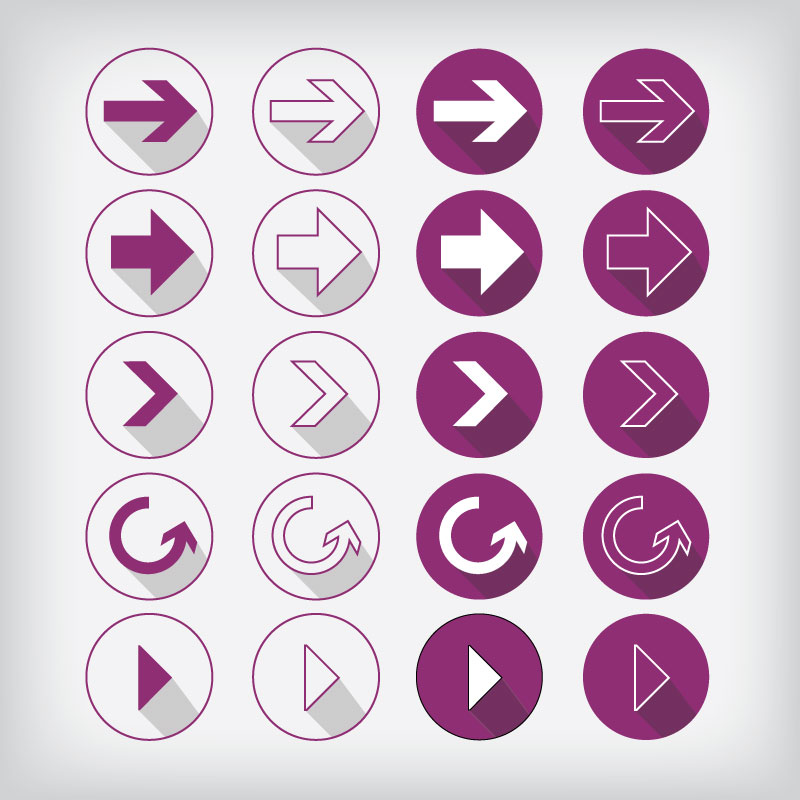 purple arrow elements