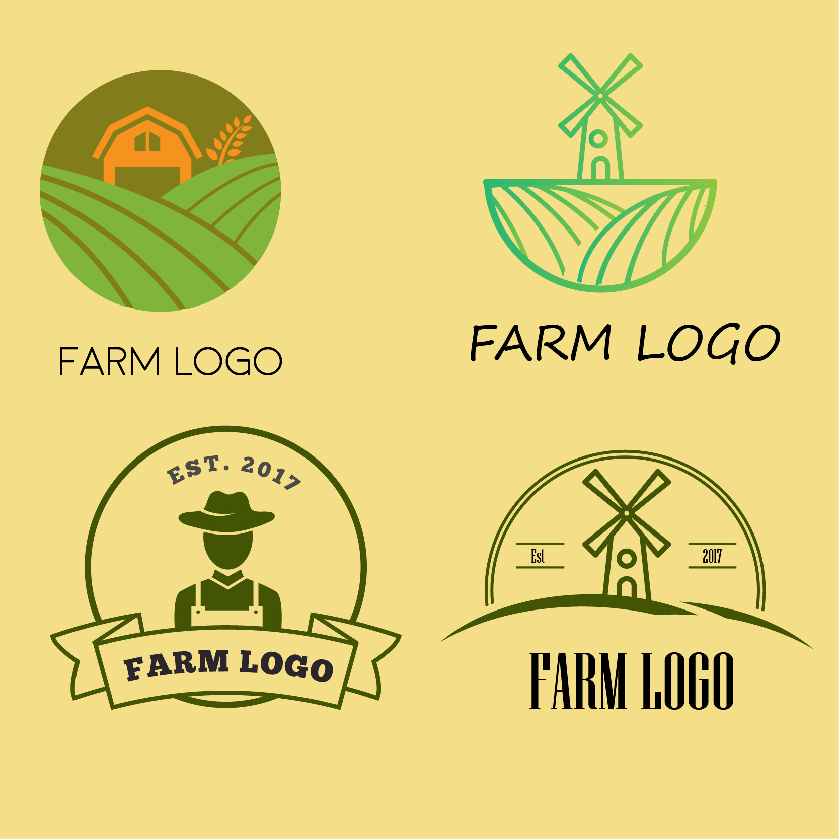 farm logo pack