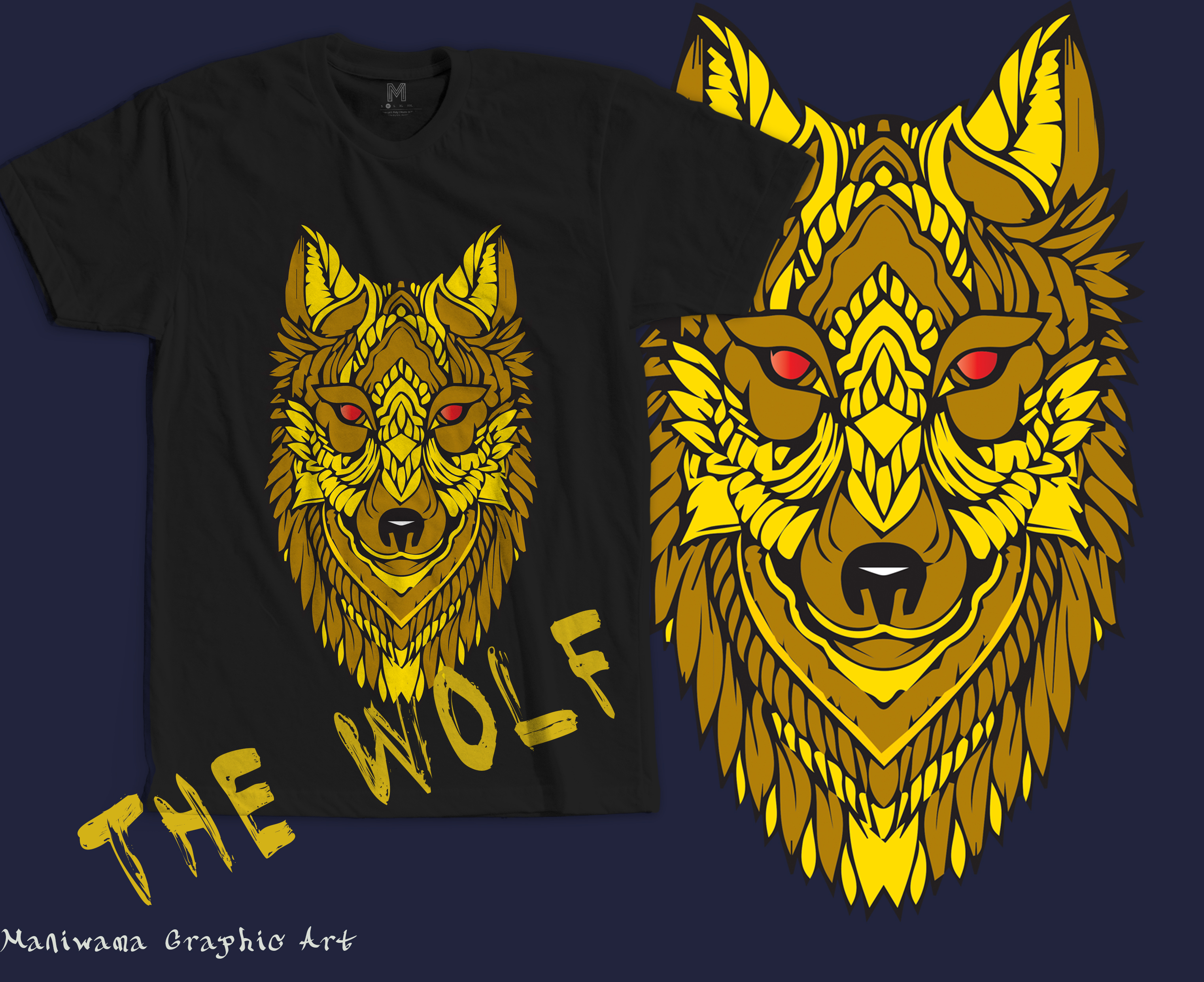 tide tshirt wolf