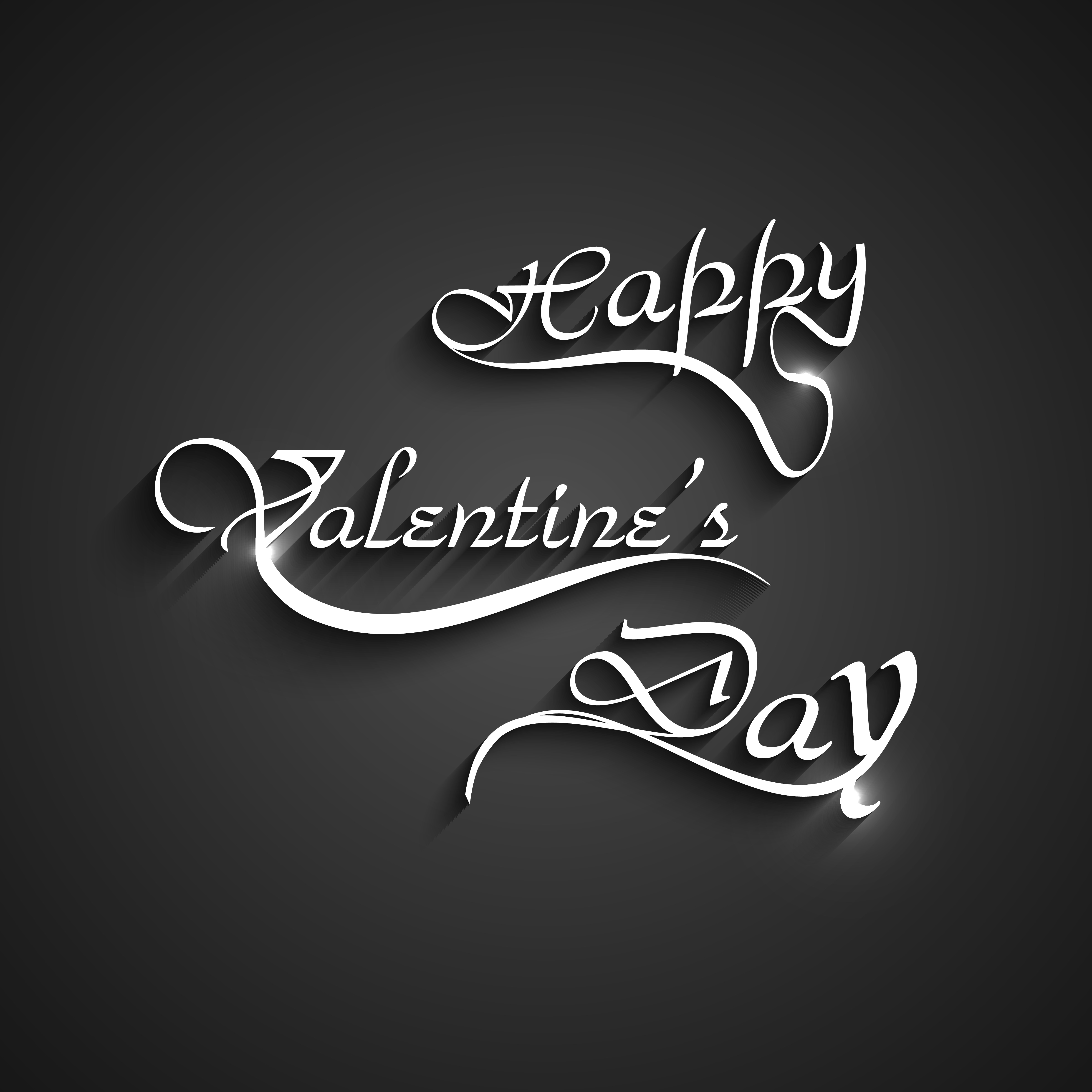 happy valentines day heart for lettering text design card vector