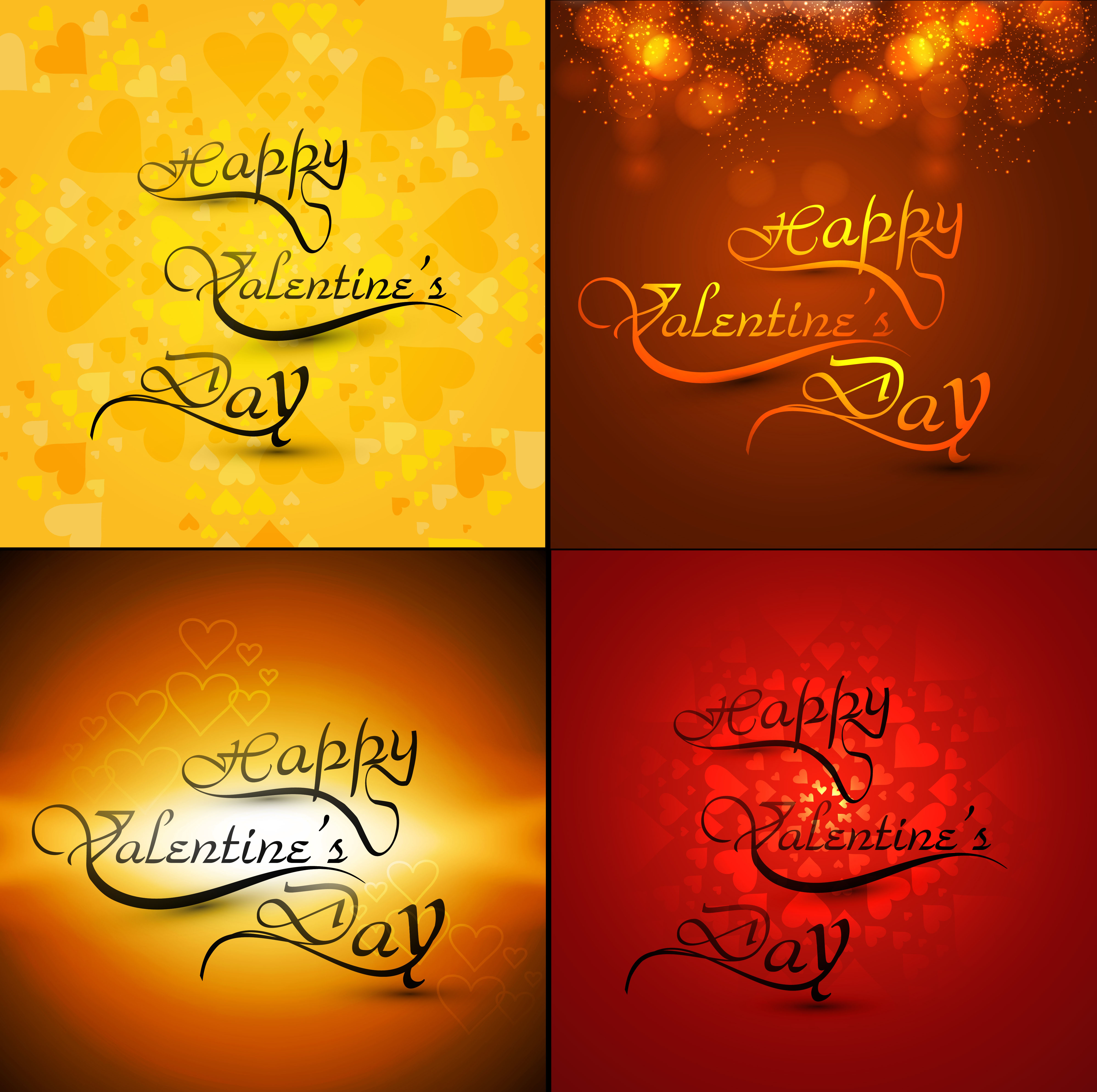 beautiful background for happy valentines day heart colorful collection design vector