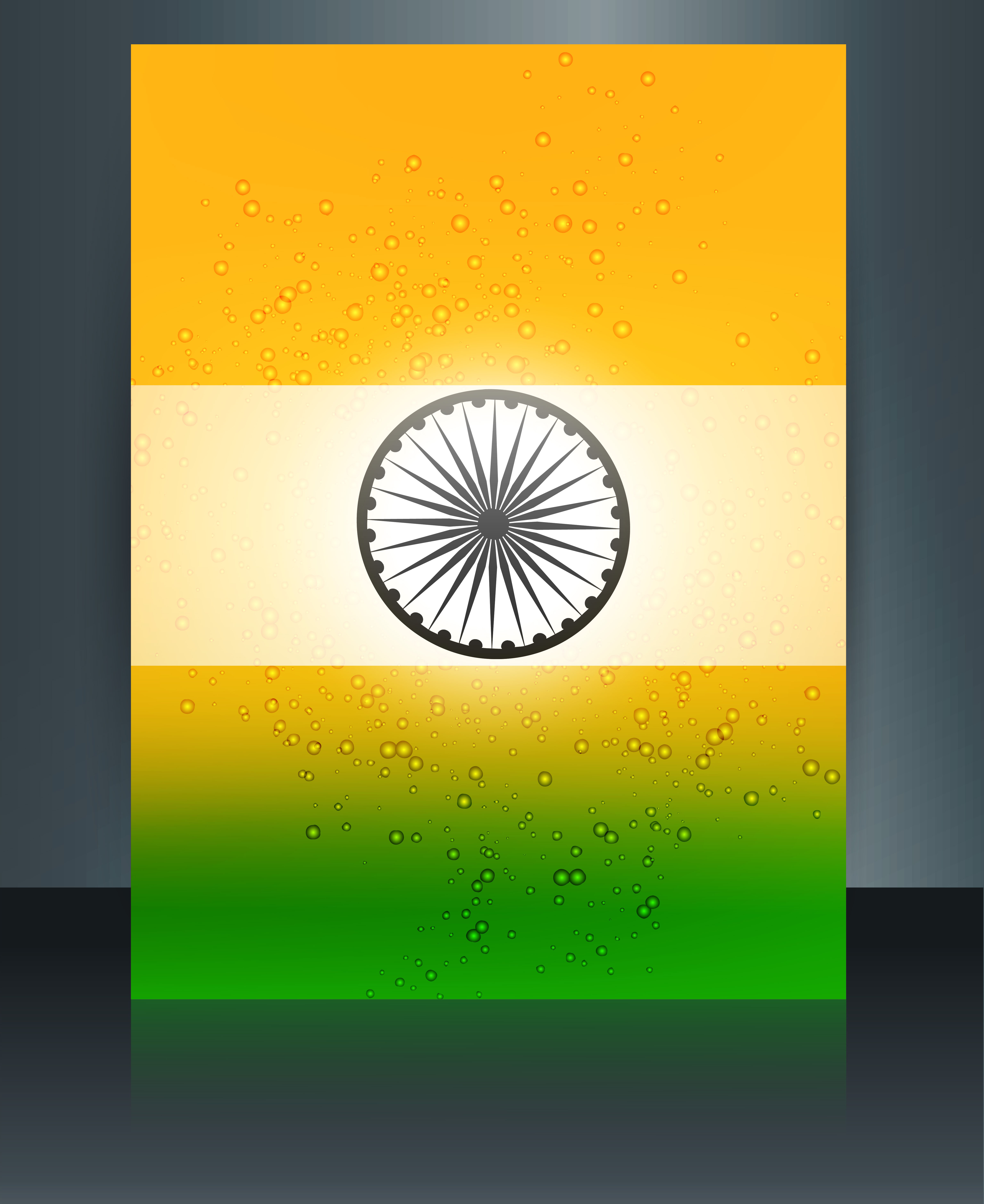 beautiful republic day brochure template for stylish indian flag tricolor vector