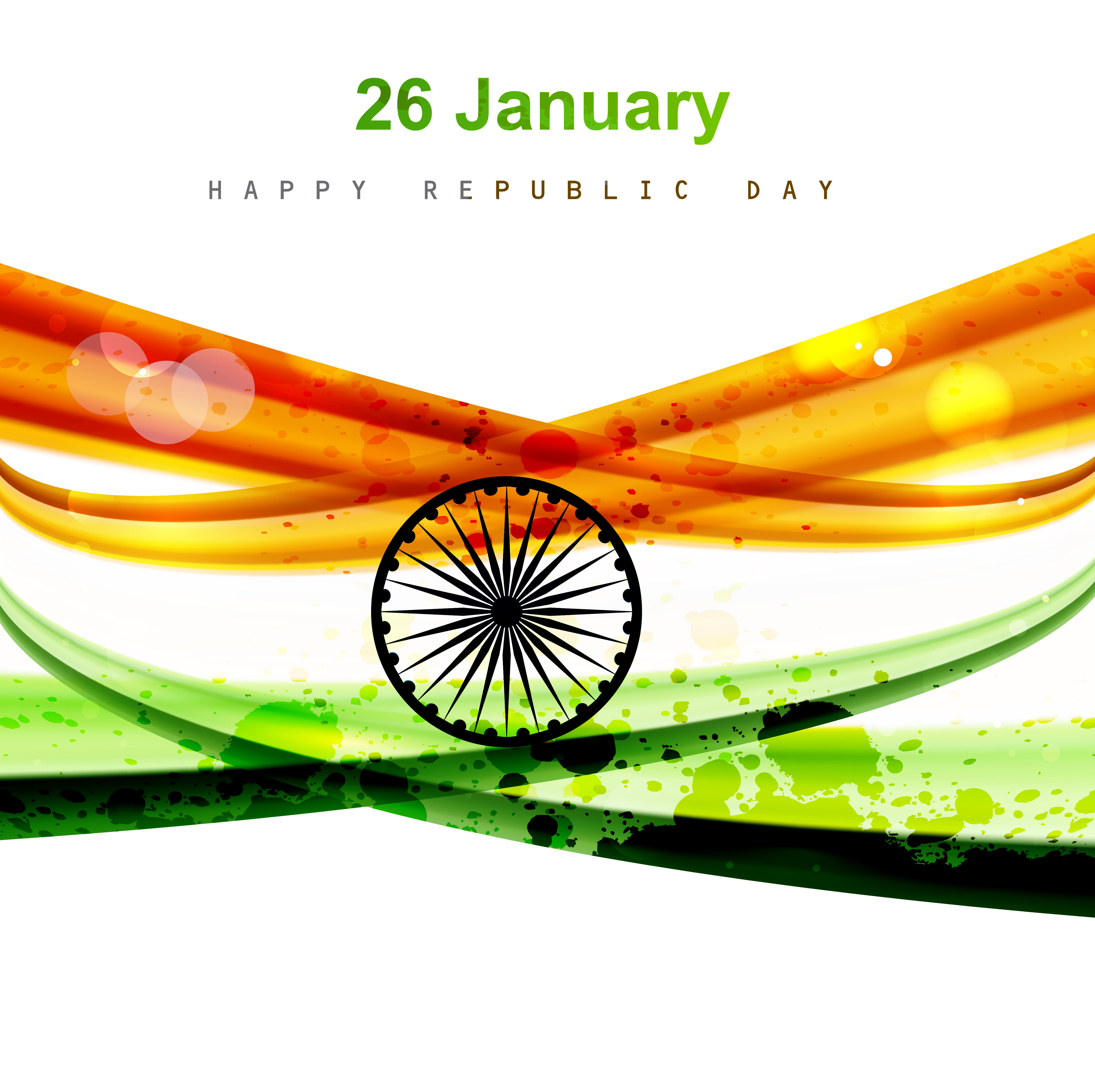 indian flag stylish wave illustration for independence day background vector