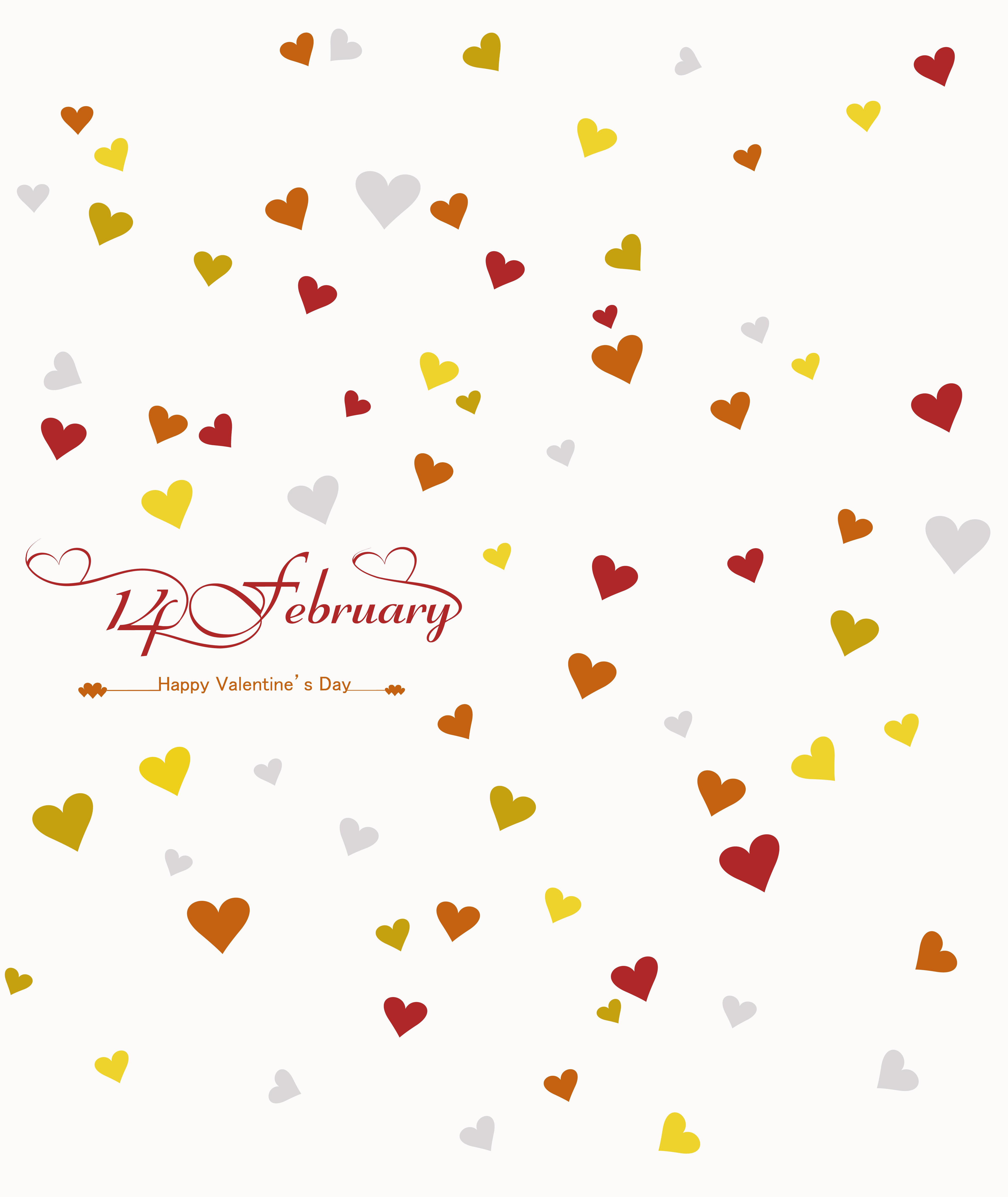 card for valentines day heart beautiful background vector