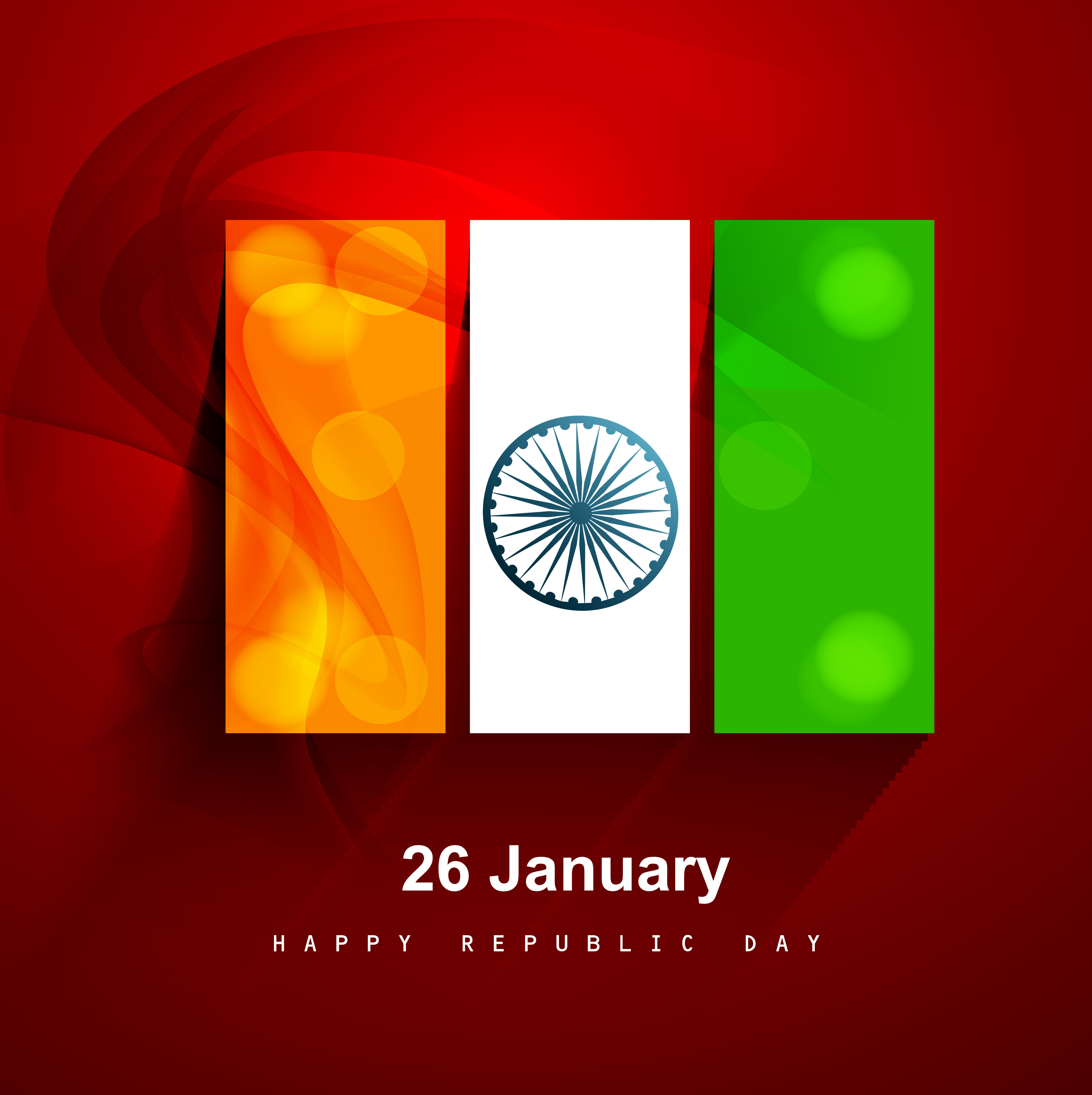 indian flag stylish wave illustration for independence day background vector